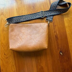 Tan Leather Crossbody Bag